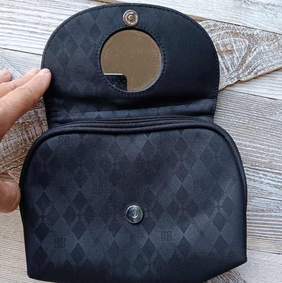 Vintage  Givenchy Clutch Purse Silver G Logo With Mirror ⚘️ - Picture 3 of 9